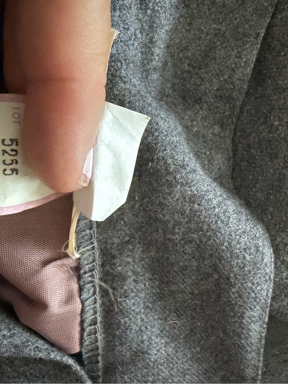Esprit Vintage Wool Midi button up Skirt Grey 7-8 - Picture 10 of 11